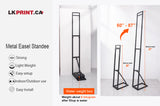 Heavy-Duty Foldable Metal Easel Standee